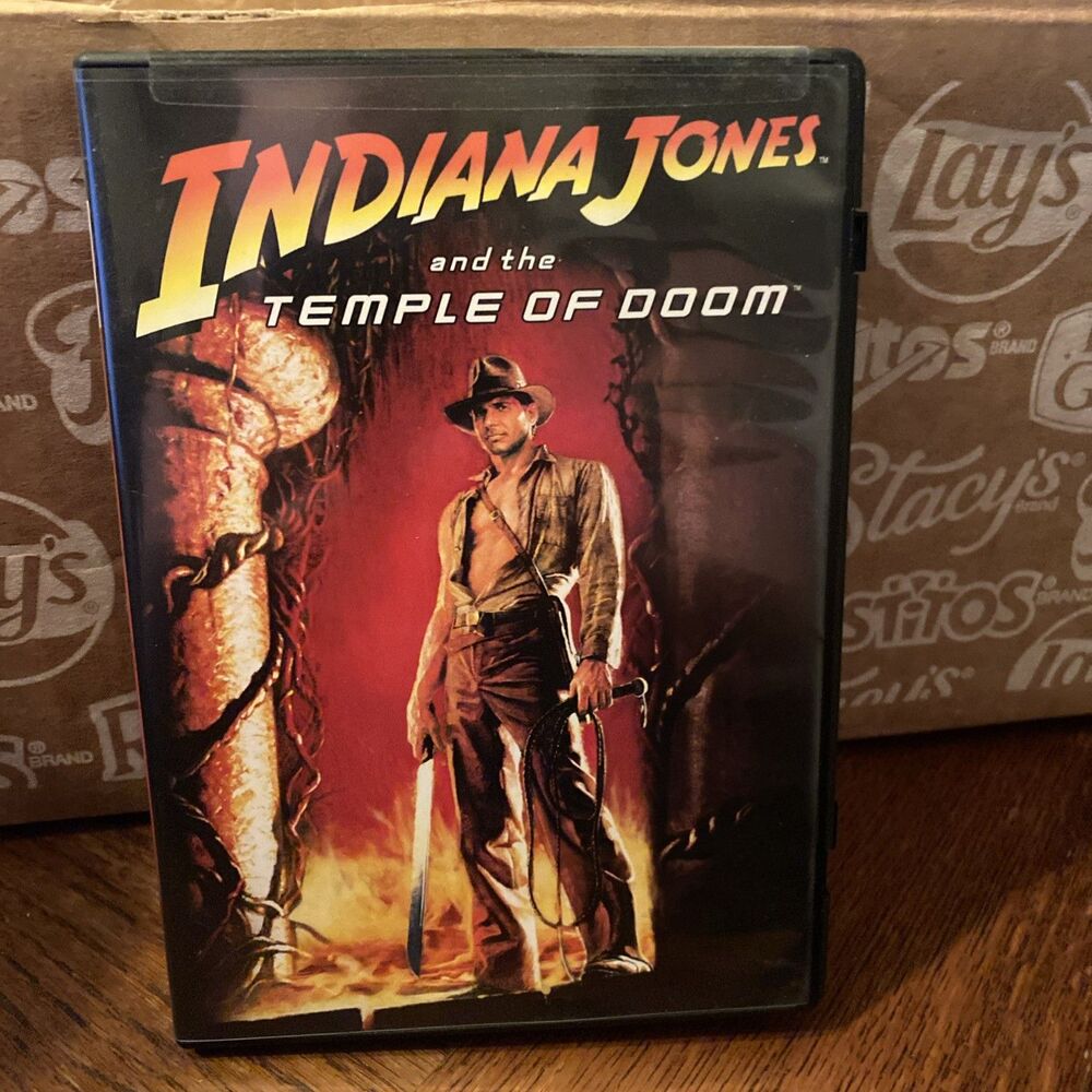 Indiana Jones and the Temple of Doom (DVD, 1984) Harrison Ford Steven Spielberg